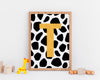 Wall Print - Customised Leopard Letter