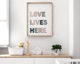 Wall Print - Love Lives Here