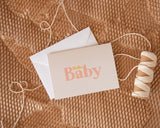 Greeting Card- Hello Baby Pink/Yellow