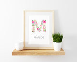 Wall Print - Floral Letter